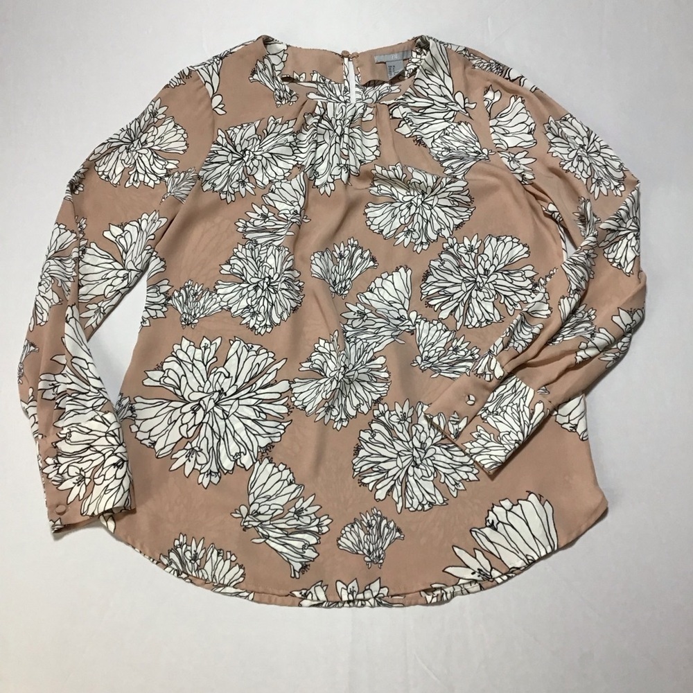 H&M Floral Blouse - Soft Pink and White - Picture 3 of 10